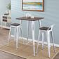 Lumisource Oregon Pub Table in Espresso and Vintage White, , large