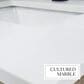 Lexora Home Castor 60" Double Bathroom Vanity in Black with 2 cm White Cultured Marble Top and Rectangular Sinks, , large