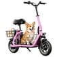 HOMLUX 550W 25-Mile Adults Electric Scooter with Foldable Design in Pink, , large