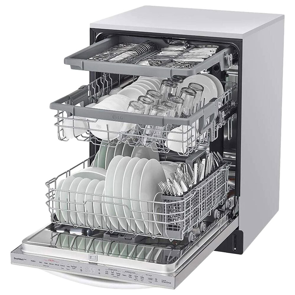 LG 24&quot; Built-In Bar Handle Dishwasher with 3rd Rack in Stainless Steel, , large