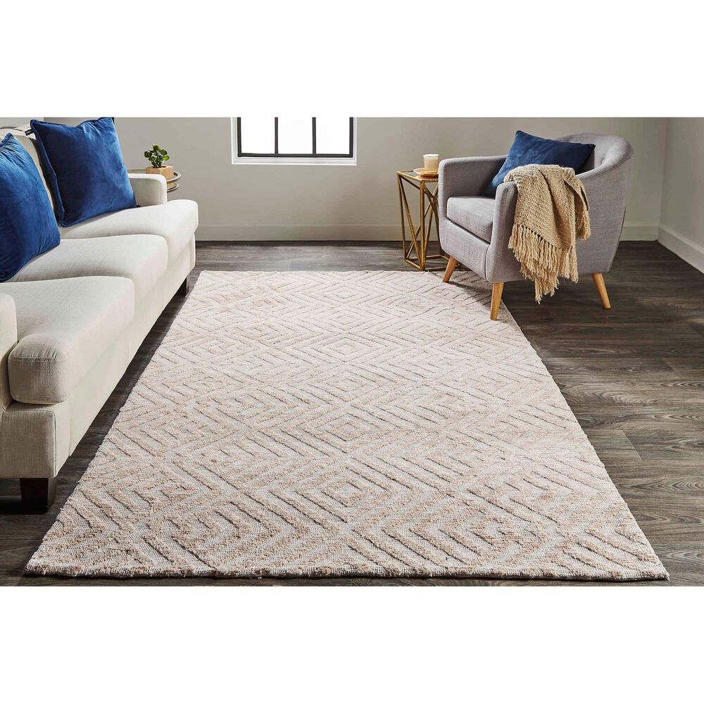 Feizy Colton 3&#39;6&quot; x 5&#39;6&quot; Blush Area Rug, , large