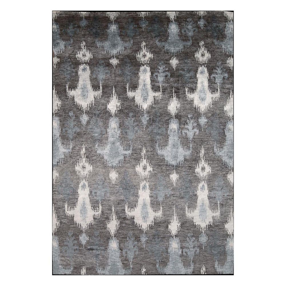 Nourison Silk Shadows SHA09 3'9" x 5'9" Grey Area Rug, , large