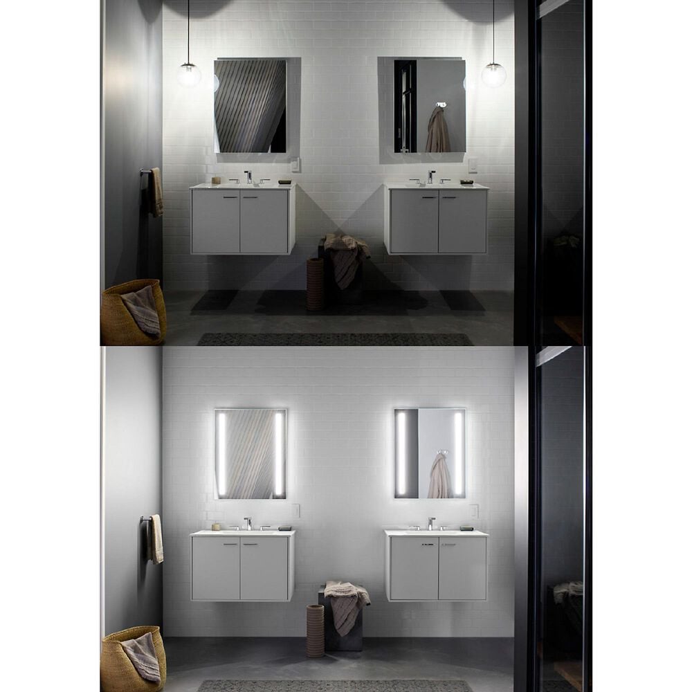 Kohler Verdera 34" x 40" Left-Hinged Lighted Medicine Cabinet in Aluminum, , large
