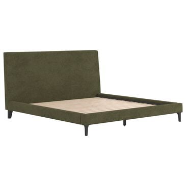 Ashley Chirason King Platform Bed in Sage Green, , large