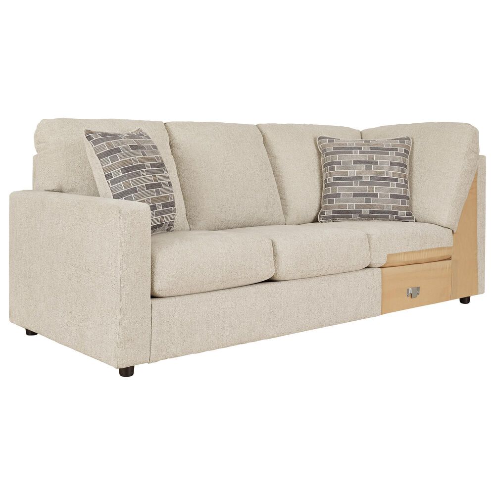 Ashley Edenfield 3-Piece Right Facing Sectional with Chaise in Linen, , large