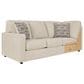 Ashley Edenfield 3-Piece Right Facing Sectional with Chaise in Linen, , large