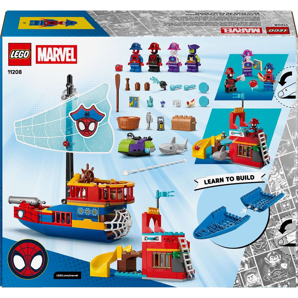 LEGO Marvel Pirate Ship of Spidey's Team Building Set, , large