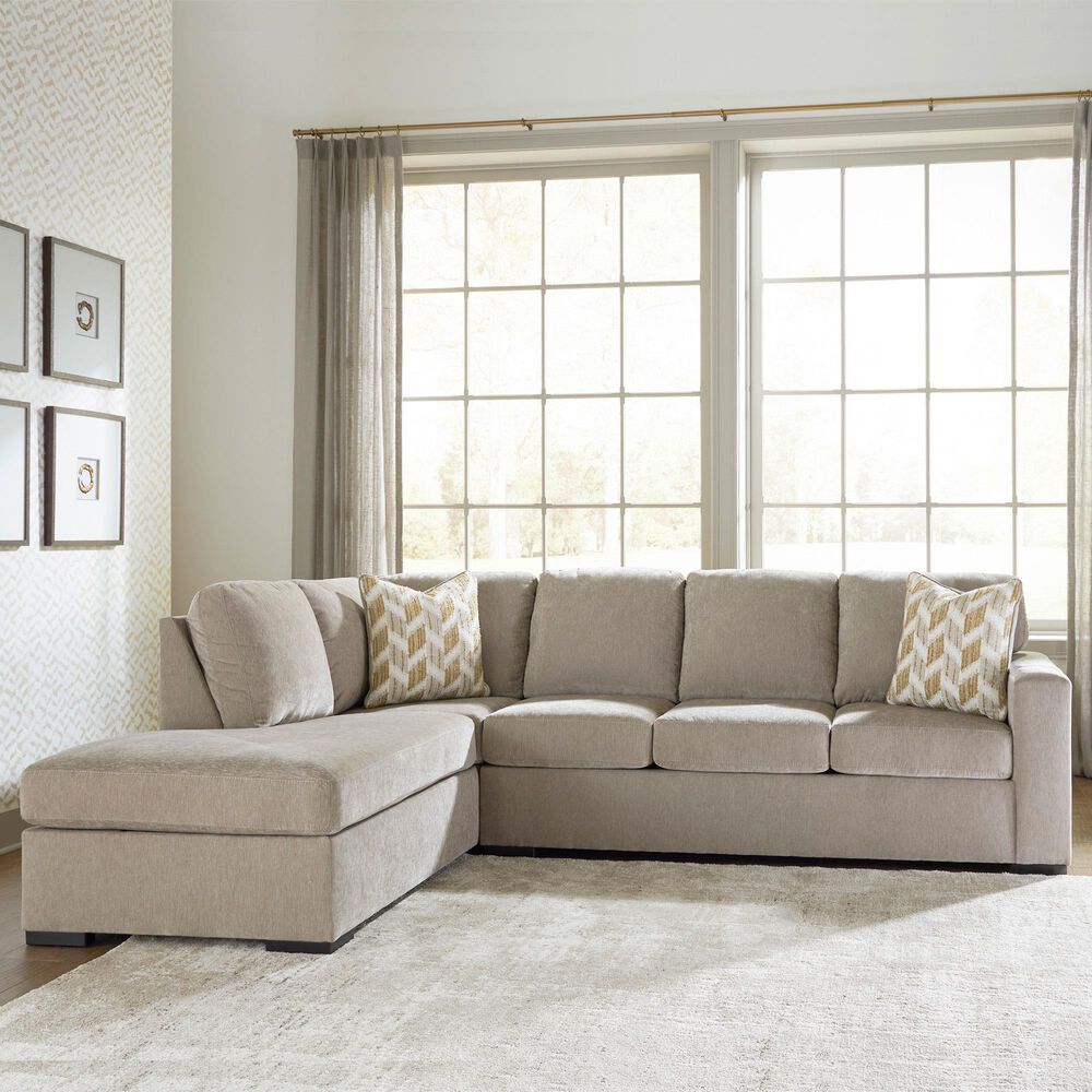 Ashley Bridgepoint 2-Piece Left Facing Sectional with Chaise in Stone, , large
