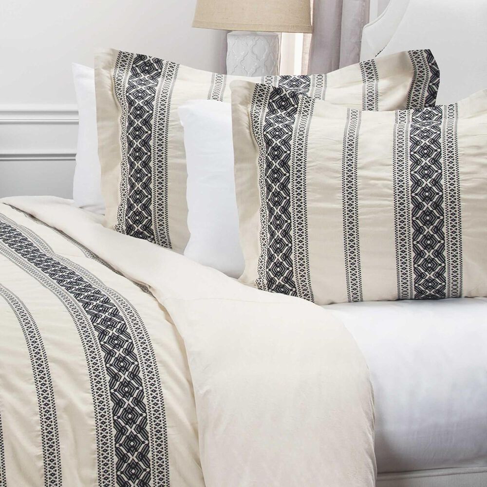 Rizzy Home Knight 114&quot; x 98&quot; Duvet Set in Brown, , large