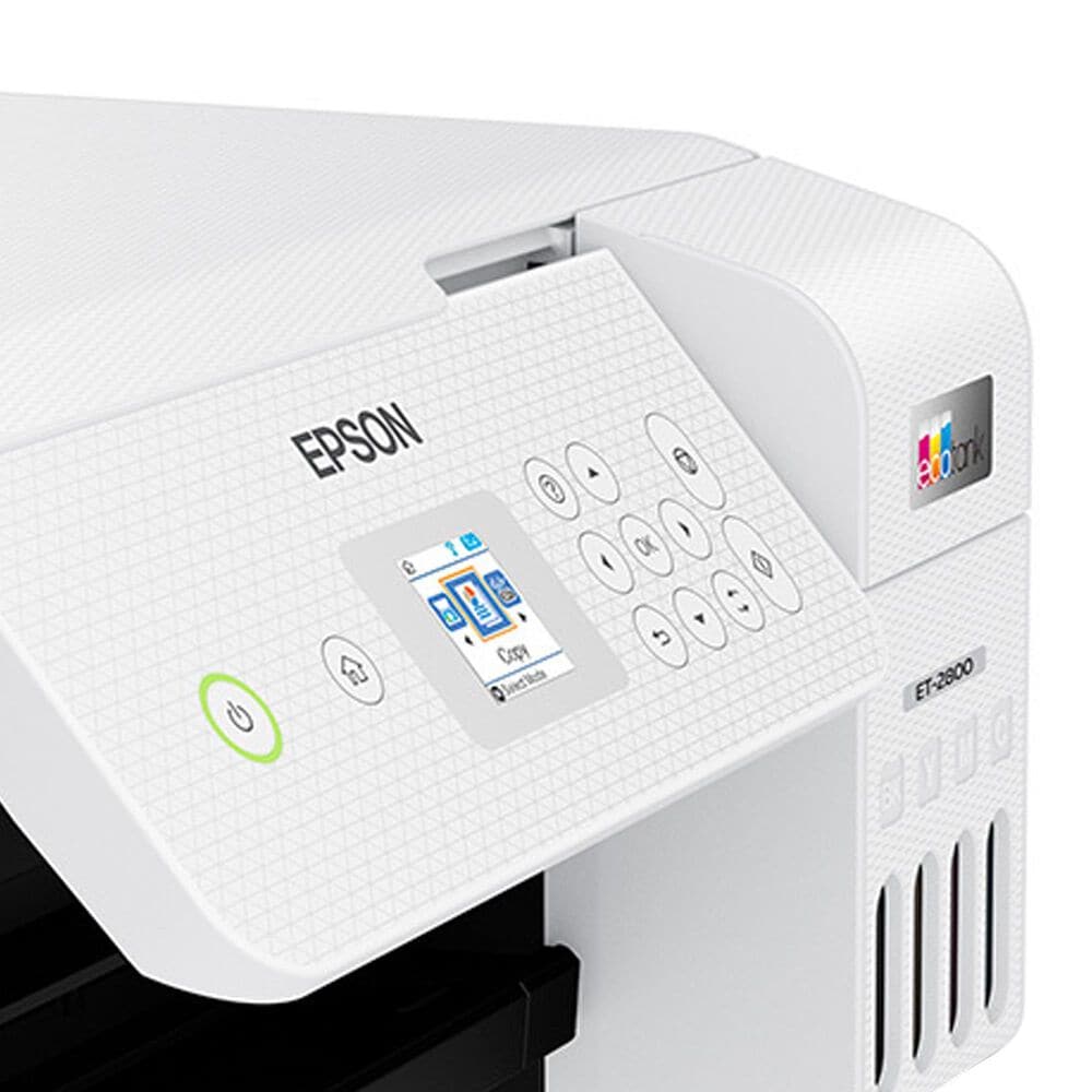 Epson EcoTank ET-2800 Wireless All-in-One Supertank Inkjet Printer in White, , large