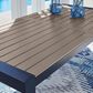 Ashley East Beach 7-Piece Patio Rectangular Dining Set in Navy Blue and Driftwood, , large
