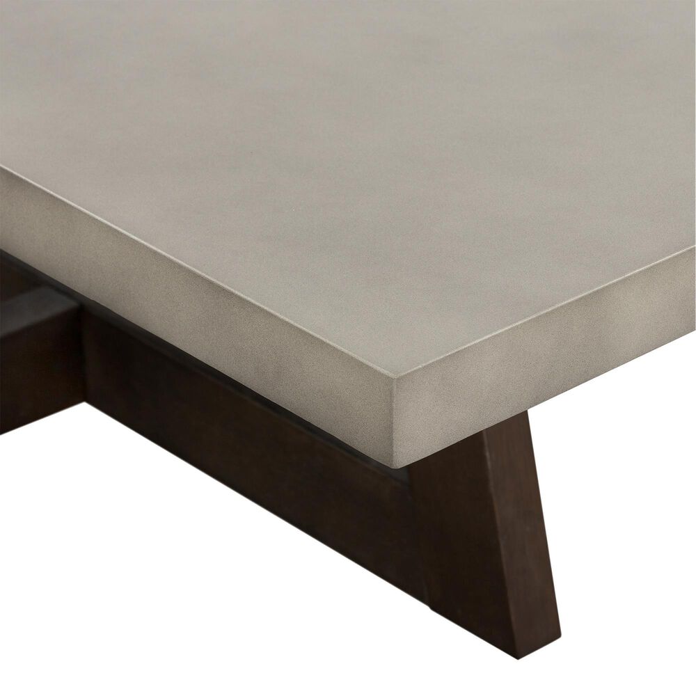 Blue River Elodie 55&quot; Concrete Coffee Table in Medium Gray and Dark Gray Oak, , large