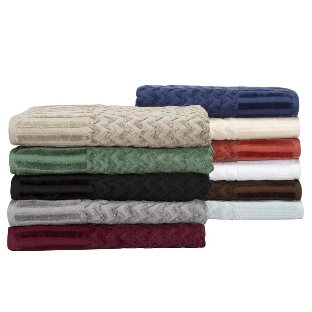 Timberlake Lavish Home Chevron 100% Cotton 6 Piece Towel Set, , large