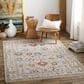 Surya Reina REN-2307 Light Gray, Cream, Denim, Rust, Mustard and Olive 6"7" x 9"6" Area Rug, , large