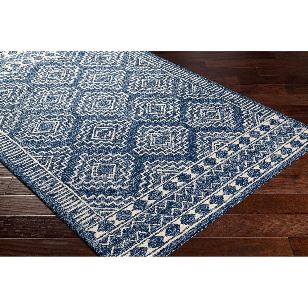 Surya Granada GND-2322 5&#39; x 7&#39;6&quot; Dark Blue, Denim and Ivory Area Rug, , large