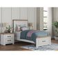 Ashley Savonport Twin Storage Panel Bed in White and Brown, , large