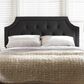 Baxton Studio Mars King Panel Headboard in Dark Grey, , large