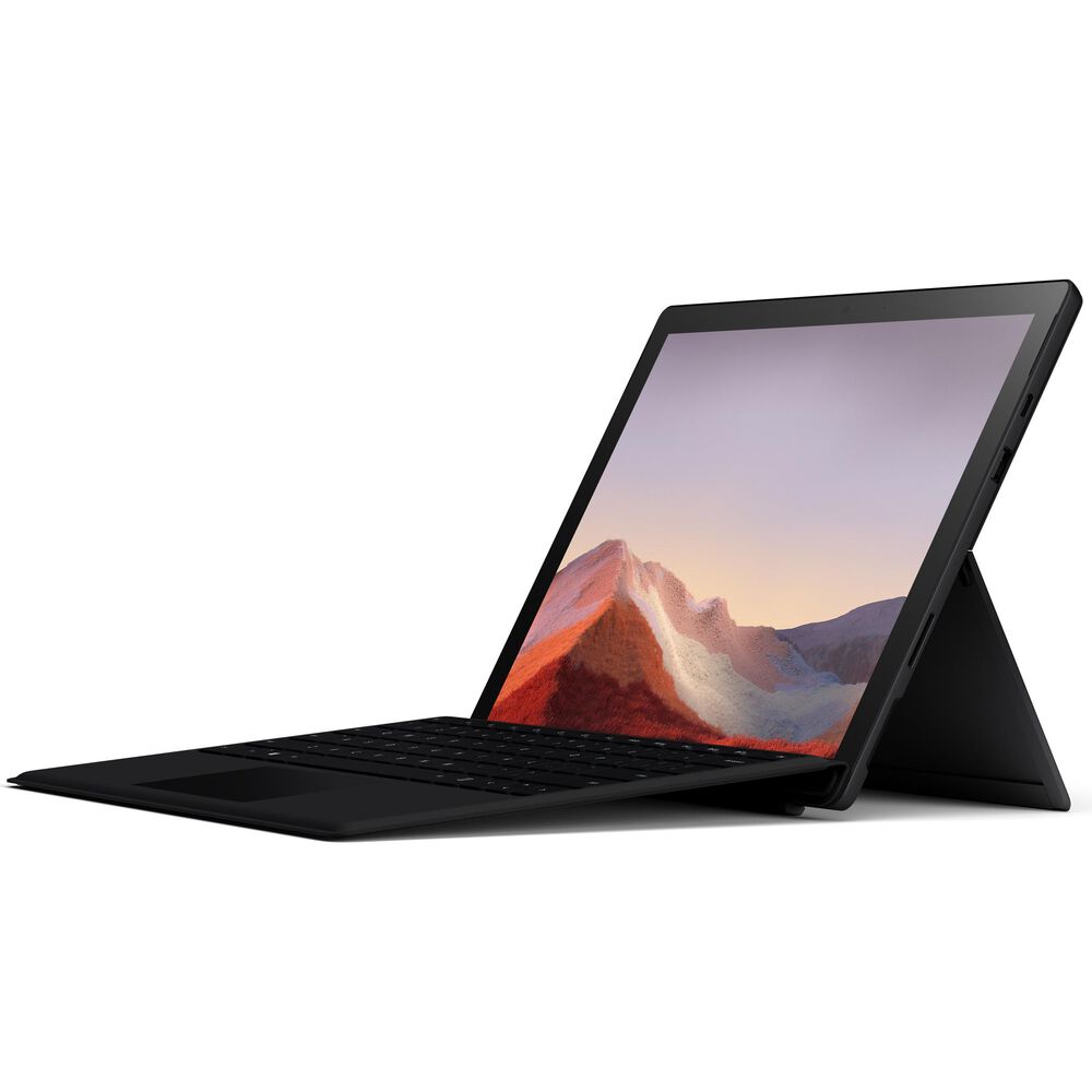 Microsoft Surface Pro 7 - 12.3" Touch-Screen - Intel Core i5 - 8GB Memory - 256GB Solid State Drive (Latest Model)- Matte Black with Black Type Cover , , large