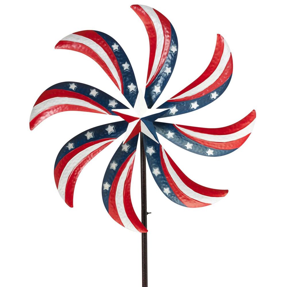 The Gerson Company 63" Americana Wind Spinner, , large