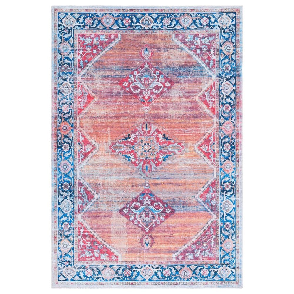 Safavieh Serapi 3"3" x 5" Rust and Navy Area Rug, , large
