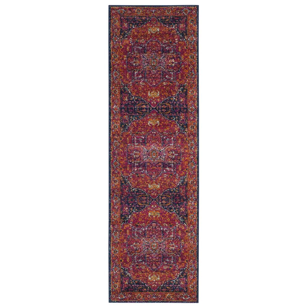 Safavieh Evoke EVK275S 2"3" x 13" Fuchsia and Orange Runner, , large