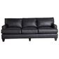 Hickorycraft Leather Stationary Sofa in Dark Gray, , large