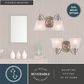 Vaxcel Standford 2-Light Bathroom Vanity in Brushed Nickel, , large