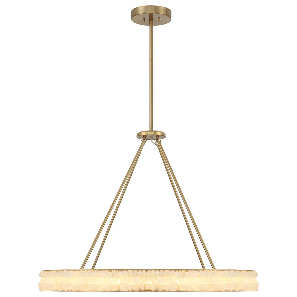 Minka-Lavery Divinely 36.25" Chandelier with Etched Shade in Celeste Brass, , large