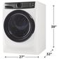 Electrolux 4.5 Cu. Ft. Front Load Washer and 8.0 Cu. Ft. Electric Dryer with Pedestal with Spacious Storage Drawer in Matte White, , large