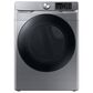 Samsung Appliance 4.5 Cu. Ft. Front Load Washer and 7.5 Cu. Ft. Electric Dryer Laundry Pair with Pedestal in Platinum, , large