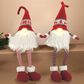 The Gerson Company Fabric Gnome Shelf Sitters in Red (Set of 2), , large