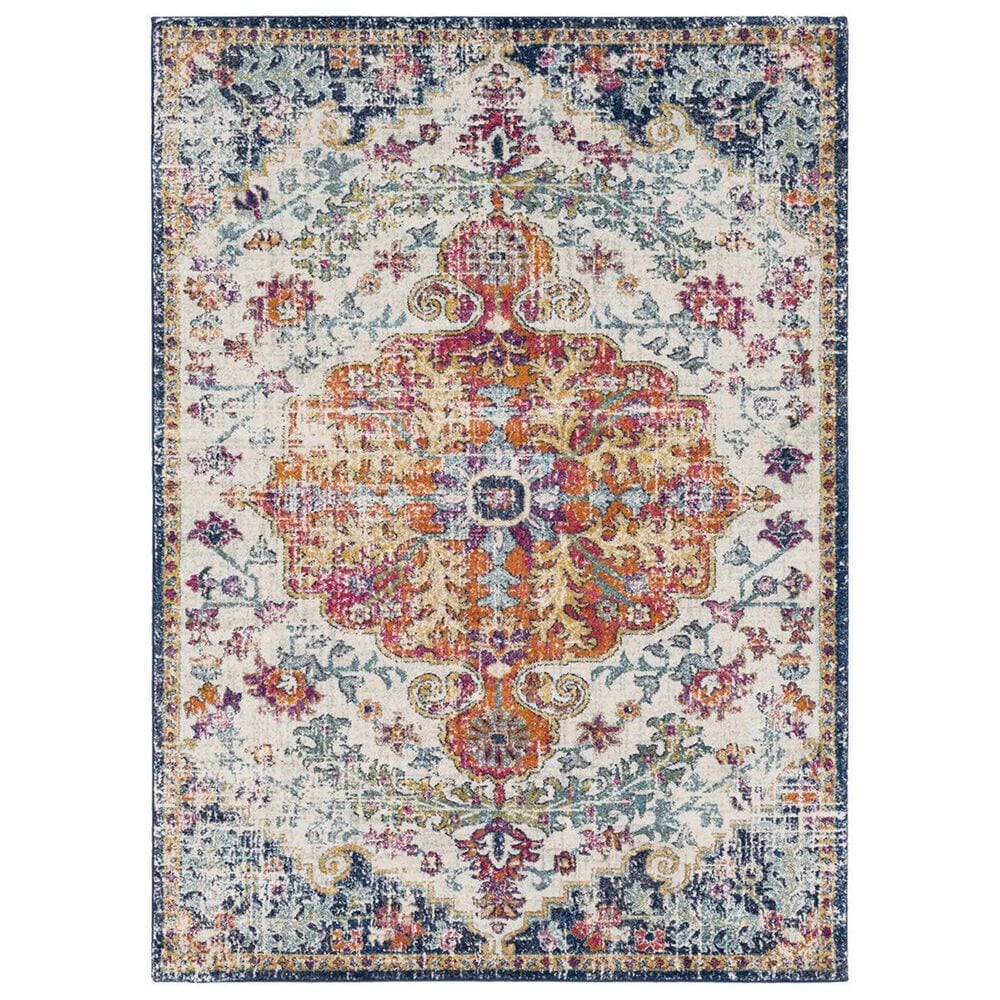 Surya Harput HAP-1000 5"3" x 7"3" Saffron and Gray Area Rug, , large