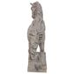 Maple and Jade 18" Vintage Polystone Horse Sculpture in Beige, , large