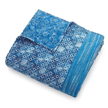 Peking Handicraft Azra Twin Quilt in Blue, , large