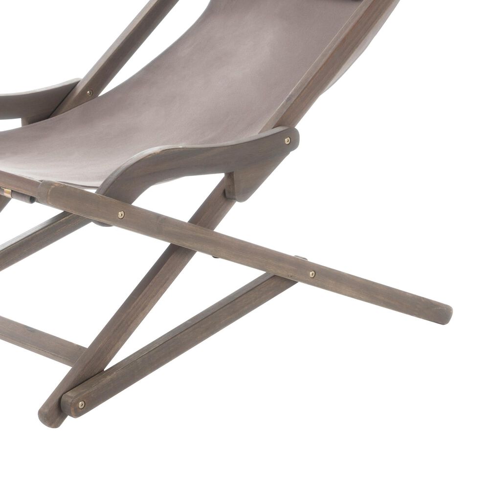 Hearth and Haven Nikki Outdoor Sling Chair with Pillow in Grey &#40;Set of 2&#41;, , large