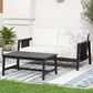 HOMLUX 2-Piece Outdoor Conversation Set with Cushions in White and Black, , large