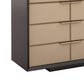 Schnadig Classic All Wrapped Up 12-Drawer Dresser in Dark Chocolate and Champagne Gold, , large
