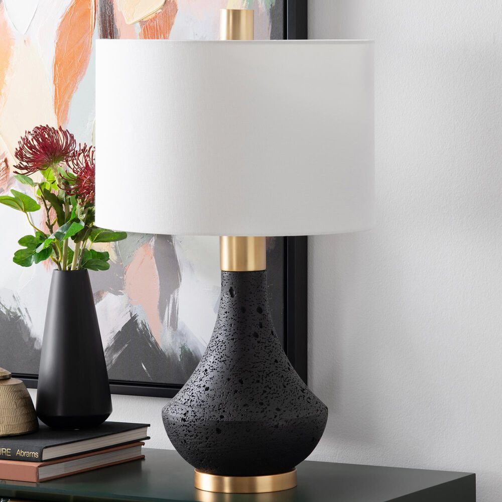 Crestview Collection Ryder Table Lamp in Black and Gold, , large