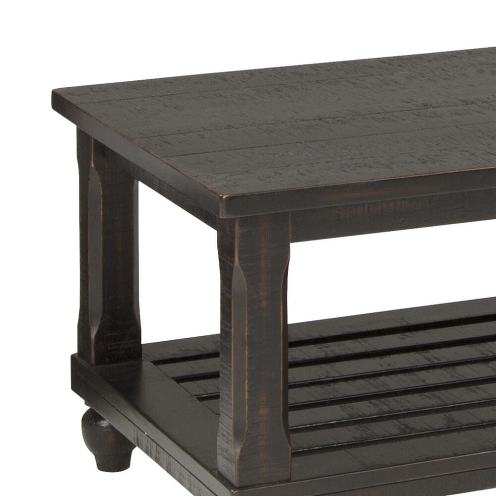 Signature Design By Ashley Mallacar 3 Pack Occasional Table In Black Nebraska Furniture Mart