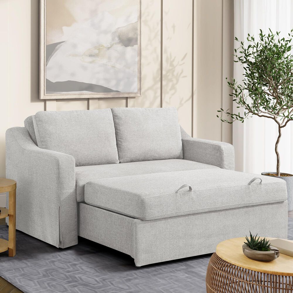 Lifestyle Solutions Haddington Convertible Loveseat in Linen, , large