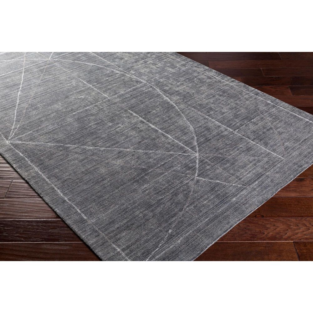 Surya Hightower 6&#39; x 9&#39; Gray, Charcoal, White and Taupe Area Rug, , large