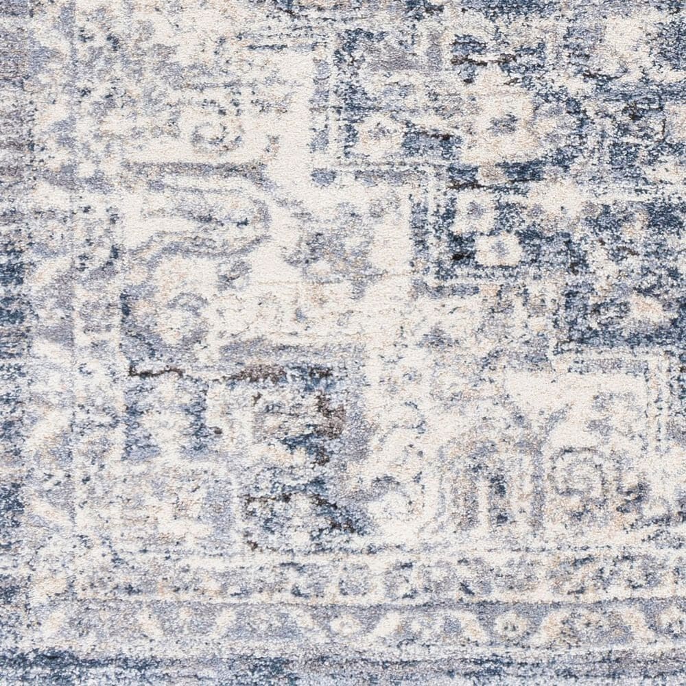 Surya Tuscany TUS-2317 Dark Blue, Denim, Tan, Charcoal, Light Gray and Cream 7&#39;10&quot; x 10&#39;3&quot; Area Rug, , large
