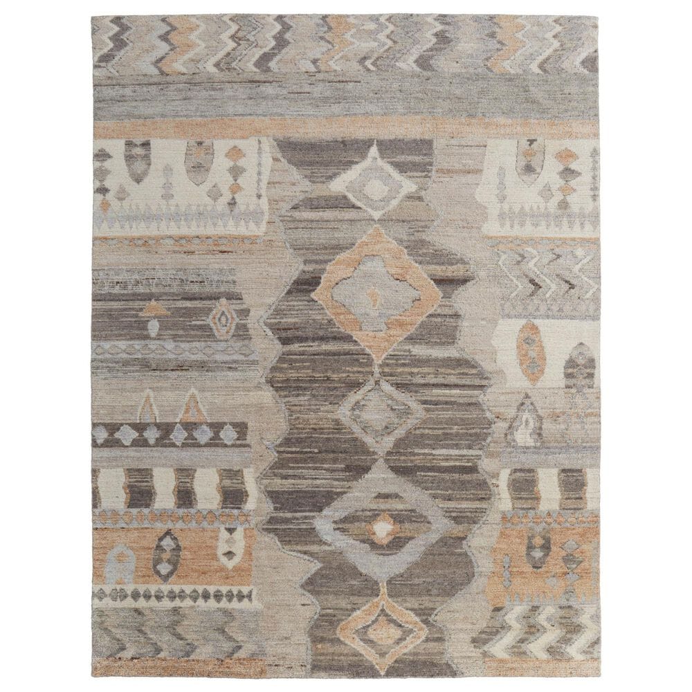 Feizy Kasbah 5"6" x 8"6" Gray and Multicolor Area Rug, , large