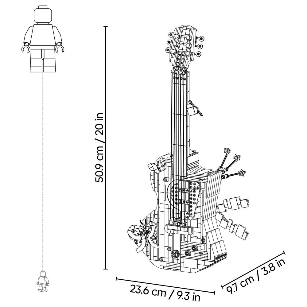 LEGO Editions Olivia Rodrigo's Dual Guitar Building Set, , large