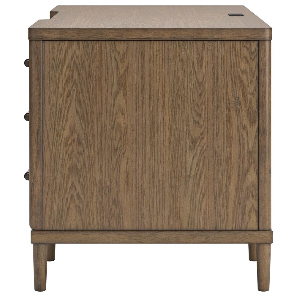 Ashley Roanhowe 2-Piece Desk and Bookcase Set in Brown Oak, , large