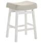 Armen Living Lenon Counter Height Stool in White, , large