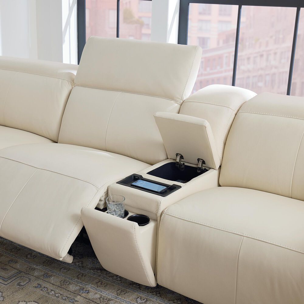 Bassett Airy 6-Piece Power Reclining Sectional in Linen, , large