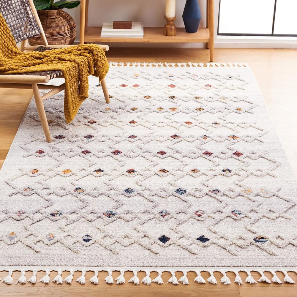 Safavieh Marrakesh Southwestern 5&#39;3&quot; x 7&#39;6&quot; Grey and Light Grey Area Rug, , large