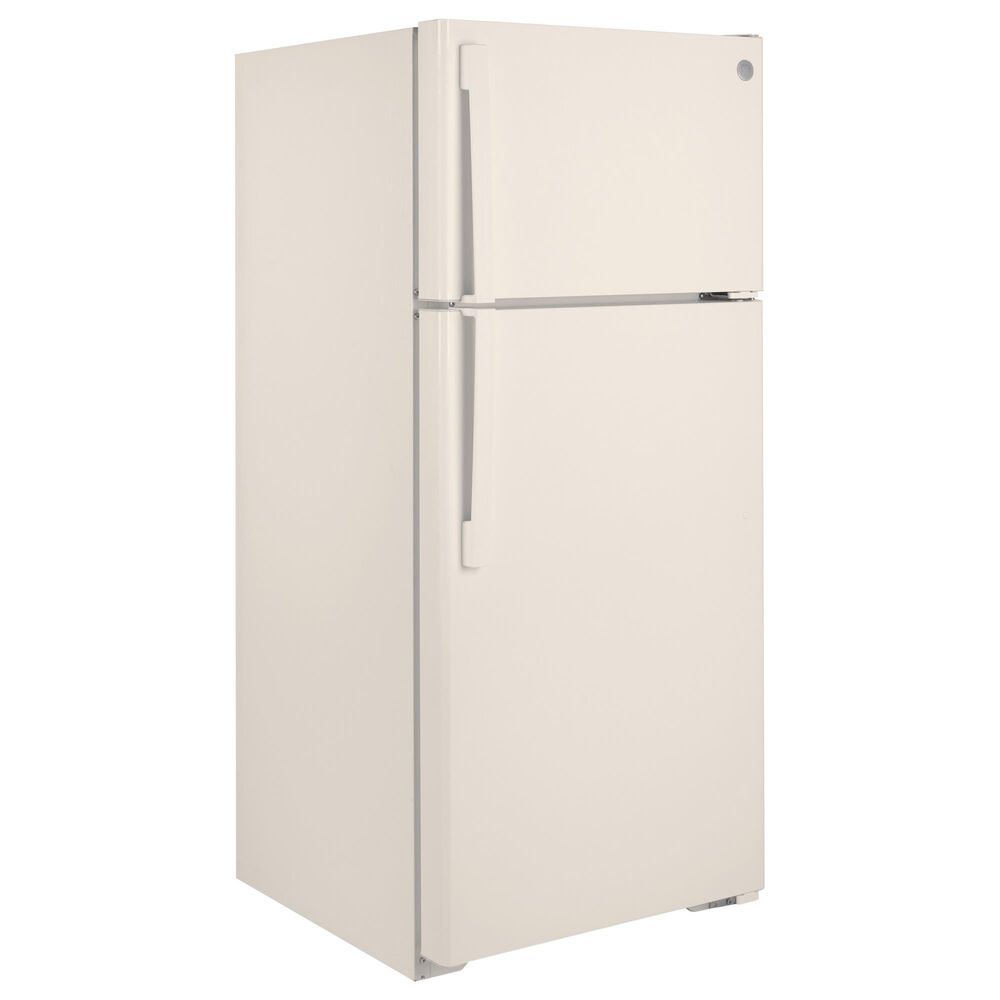GE Appliances 16.6 Cu. Ft. Energy Star Top Freezer Refrigerator in Bisque, , large