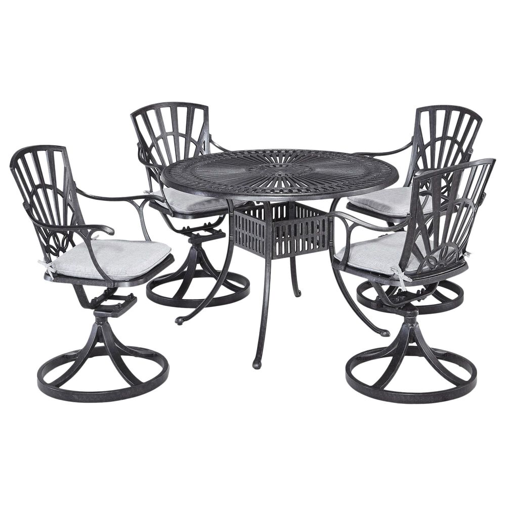 Homestyles Grenada 5-Piece Dining Set in Gray, , large